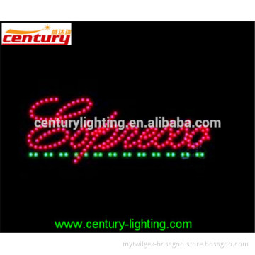 espresso animated led sign